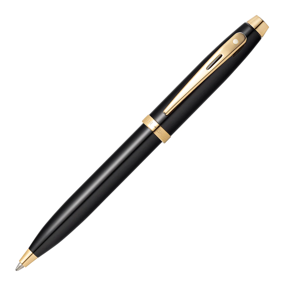 Sheaffer 100 Glossy Black With Gold Trim Ballpoint 3 Sheaffer 100 Glossy Black With Gold Trim Ballpoint