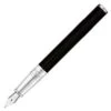 S.T. Dupont D-Initial Duotone Black And Chrome Fountain Pen 1 S.T. Dupont D-Initial Duotone Black And Chrome Fountain Pen -The Write Shop 111899 st dupont d initial duotone black and chrome fountain pen