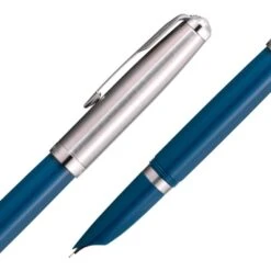 Parker 51 Teal Blue And Chrome Fountain Pen -The Write Shop 13340 497
