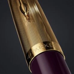 Parker 51 Deluxe Plum And Gold Fountain Pen 7 Parker 51 Deluxe Plum And Gold Fountain Pen -The Write Shop 13357 497