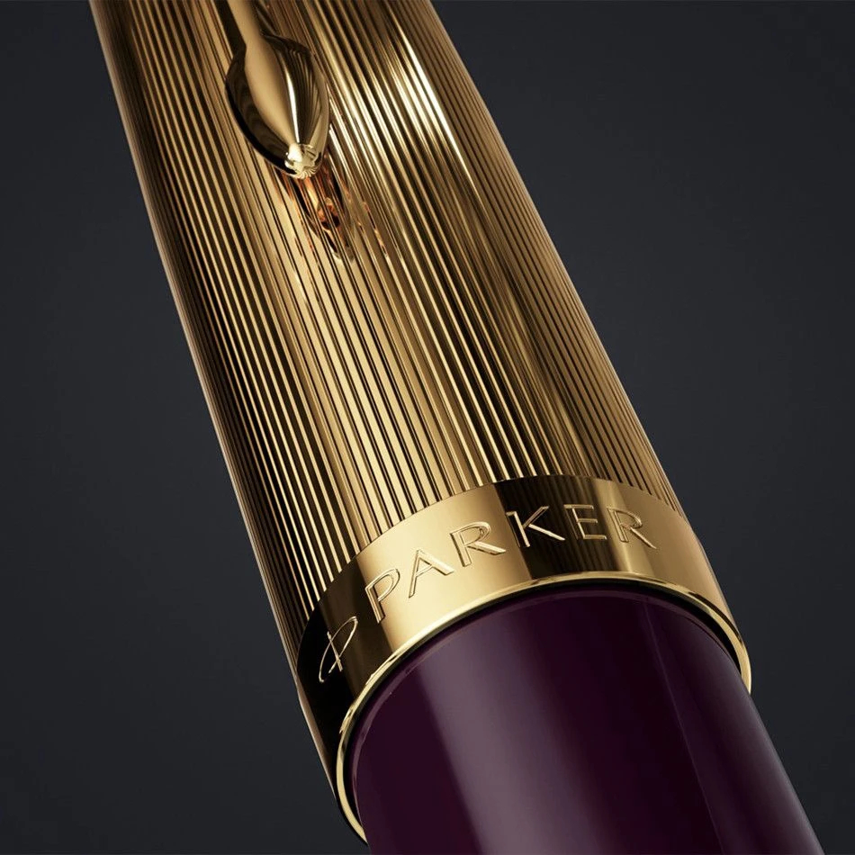 Parker 51 Deluxe Plum And Gold Fountain Pen 5 Parker 51 Deluxe Plum And Gold Fountain Pen - Image 3