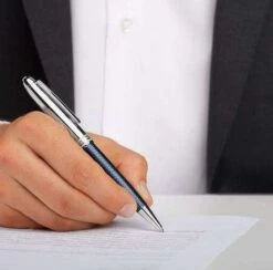 Montblanc Blue Hour Solitaire Classique Doue Rollerball Pen -The Write Shop 14138 1823