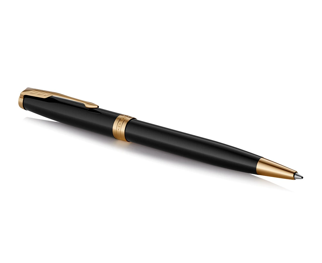 Parker Sonnet Matt Black Gold Trim Ballpoint Pen 4 Parker Sonnet Matt Black Gold Trim Ballpoint Pen - Image 2