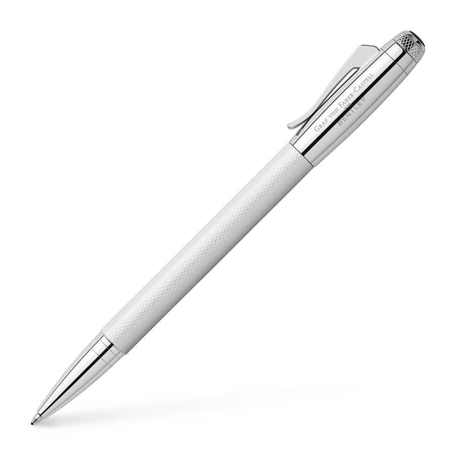 Graf Von Faber Castell – Bentley White Satin Ballpoint Pen 3 Graf Von Faber Castell – Bentley White Satin Ballpoint Pen