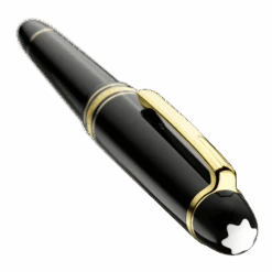 Montblanc Meisterstuck Classique Black Gold Trim Rollerball Pen -The Write Shop 5632 122