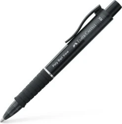 Faber-Castell Poly View Black Ballpoint Pen