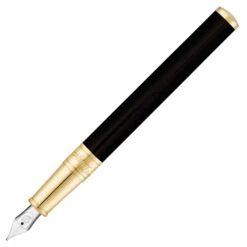 S.T. Dupont D-Initial Duotone Black And Gold Fountain Pen