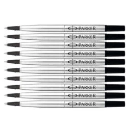 Parker Quink Black Rollerball Refill (12 Pack)
