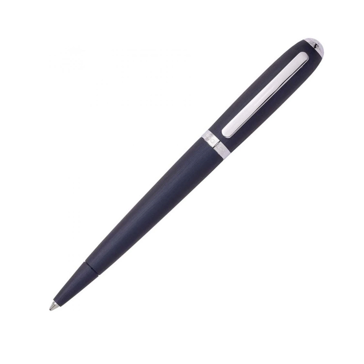 Hugo Boss Contour Brushed Navy Ballpoint Pen 3 Hugo Boss Contour Brushed Navy Ballpoint Pen