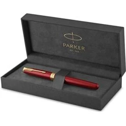 Parker Sonnet Red Lacquer Gold Trim Rollerball 6 Parker Sonnet Red Lacquer Gold Trim Rollerball -The Write Shop 818TdyTq7rL. AC SS450