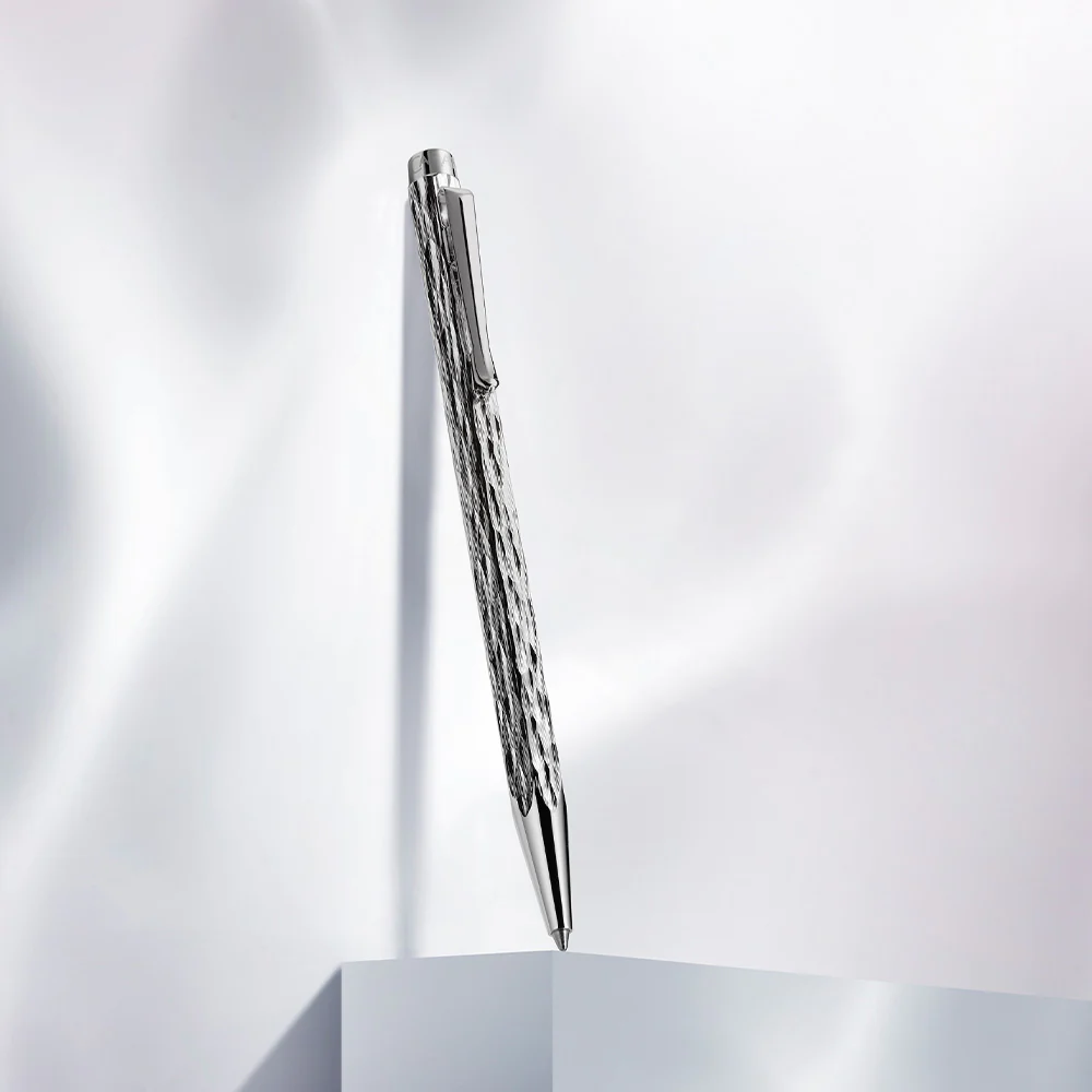 Caran D’Ache Ecridor Venetian Palladium Set Ballpoint And Leather Case 4 Caran D’Ache Ecridor Venetian Palladium Set Ballpoint And Leather Case - Image 2