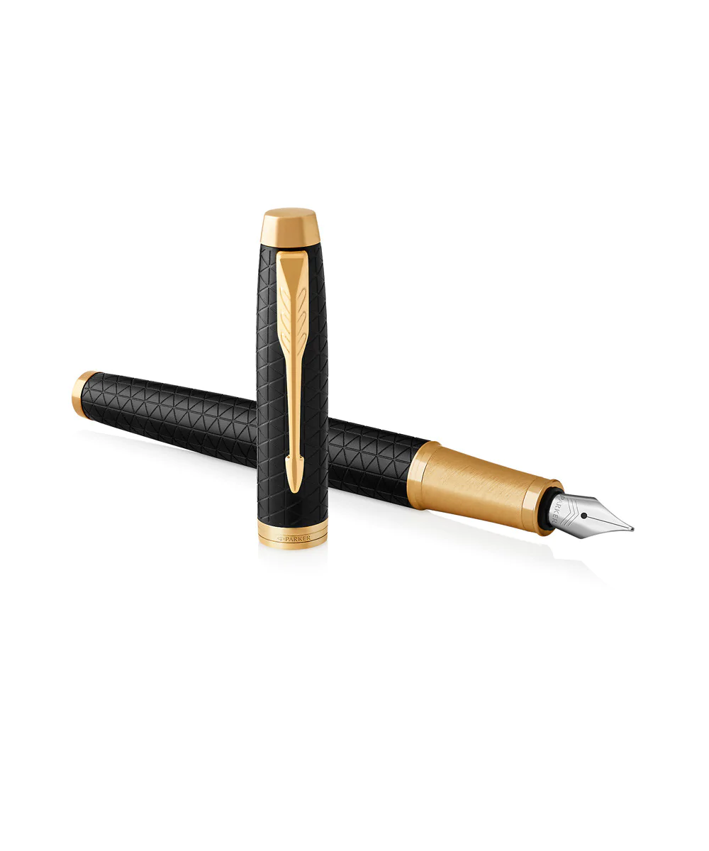Parker IM Premium Black Gold Trim Fountain Pen 4 Parker IM Premium Black Gold Trim Fountain Pen - Image 2