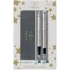 Parker IM Duo Set Stainless Steel Chrome Trim Ballpoint & Fountain Pen