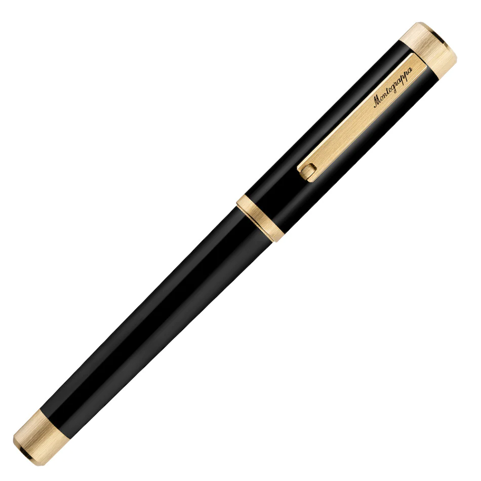 Montegrappa Zero Black Gold Trim Rollerball Pen 4 Montegrappa Zero Black Gold Trim Rollerball Pen - Image 2