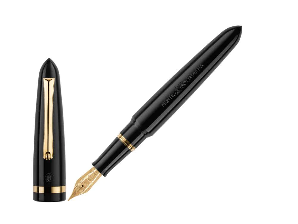 Montegrappa Venetia Black Fountain Pen 3 Montegrappa Venetia Black Fountain Pen