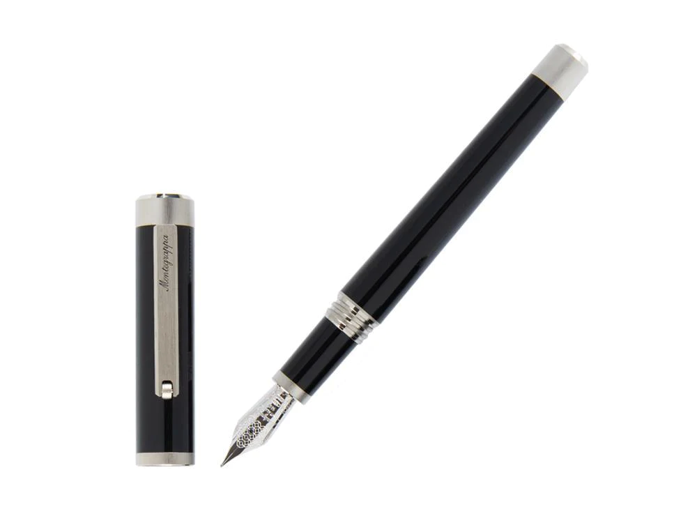 Montegrappa Zero Black Palladium Trim Fountain Pen 3 Montegrappa Zero Black Palladium Trim Fountain Pen