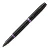 Parker IM Vibrant Rings Amethyst Purple PVD Rollerball -The Write Shop PR97896Parker IM Vibrant Rings Rollerball Pen Black Amethyst Purple P1