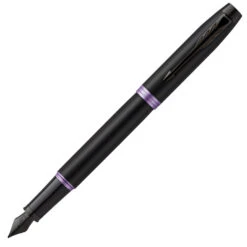 Parker IM Vibrant Rings Amethyst Purple PVD Fountain Pen