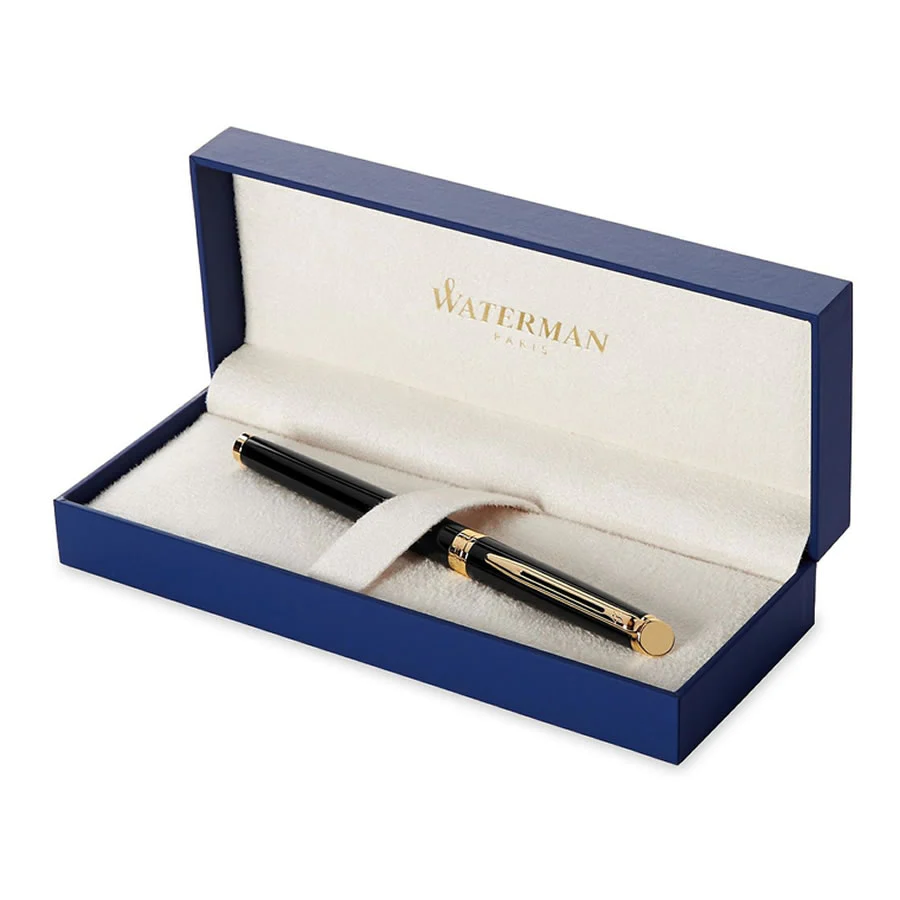 Waterman Hemisphere Black Lacquer Gold Trim Fountain Pen 4 Waterman Hemisphere Black Lacquer Gold Trim Fountain Pen - Image 2