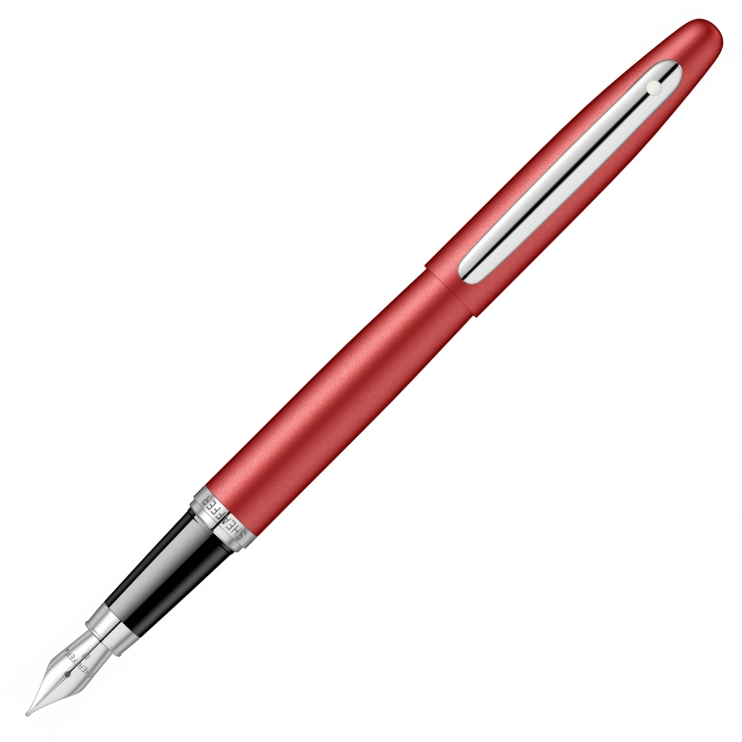 Sheaffer VFM Red Chrome Trim Fountain Pen 3 Sheaffer VFM Red Chrome Trim Fountain Pen