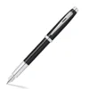 Sheaffer 100 Glossy Black Chrome Trim Fountain Pen