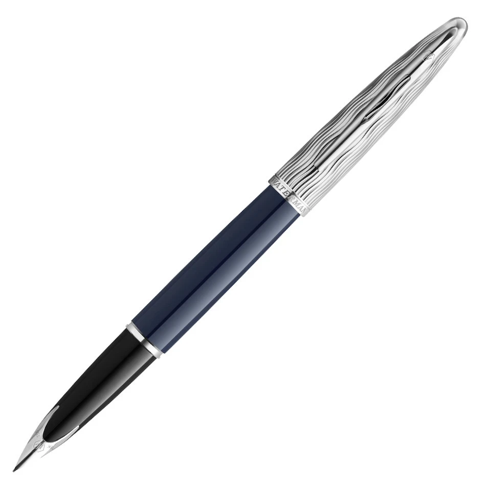 Waterman Carene Special Edition Deluxe Blue And Chrome Trim 3 Waterman Carene Special Edition Deluxe Blue And Chrome Trim
