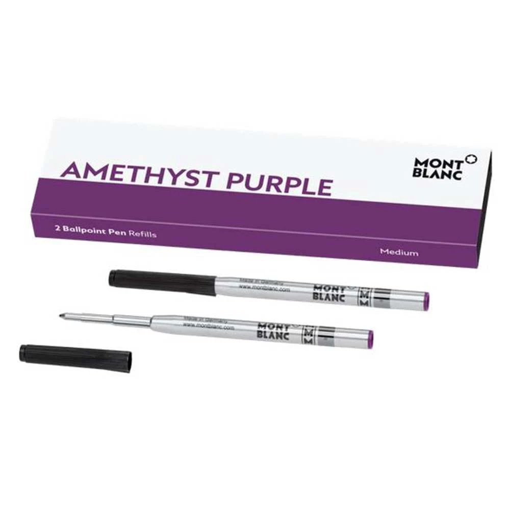 Montblanc Amethyst Purple Ballpoint Pen Twin Pack Refill 3 Montblanc Amethyst Purple Ballpoint Pen Twin Pack Refill