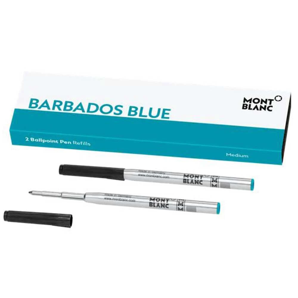 Montblanc Barbados Blue Twin Pack Ballpoint Pen Refill 3 Montblanc Barbados Blue Twin Pack Ballpoint Pen Refill