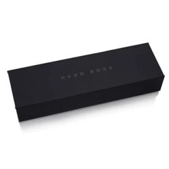 Hugo Boss Gear Icon Black Chrome Trim Rollerball Pen -The Write Shop boss pen packaging 5 2