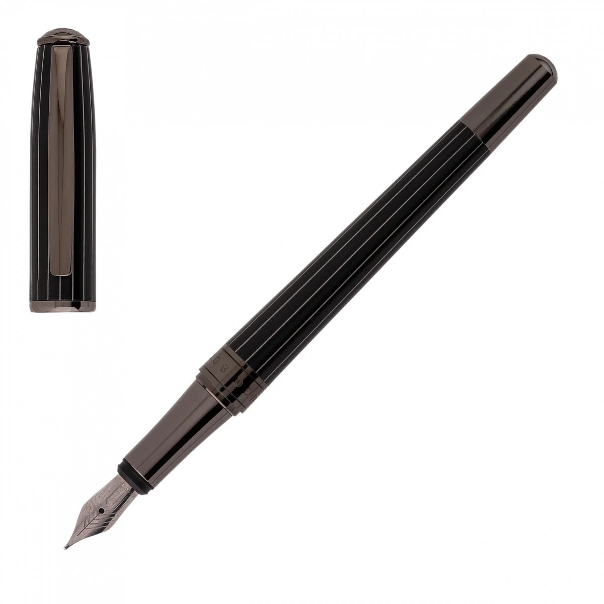 Hugo Boss Essential Pinstripe Fountain Pen 3 Hugo Boss Essential Pinstripe Fountain Pen