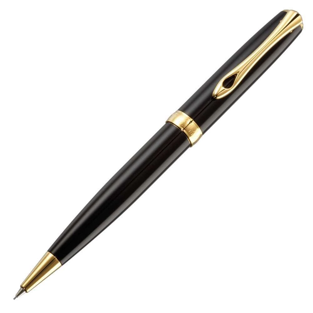 Diplomat Excellence A2 Black Lacquer Gold Trim Mechanical Pencil 3 Diplomat Excellence A2 Black Lacquer Gold Trim Mechanical Pencil
