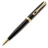 Diplomat Excellence A2 Black Lacquer Gold Trim Ballpoint Pen