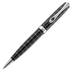 Diplomat Excellence A Plus Rhomb Guilloche Lapis Black Ballpoint Pen
