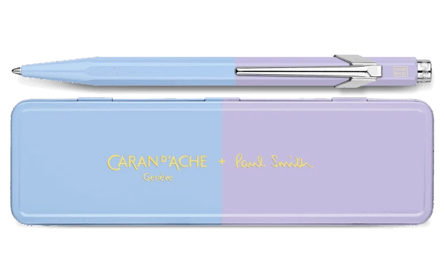 Caran D’Ache 849 Paul Smith Ballpoint Pen- Sky Blue/Lavender 4 Caran D’Ache 849 Paul Smith Ballpoint Pen- Sky Blue/Lavender - Image 2