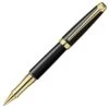 Caran D’ache Leman Ebony Black Gold Trim Rollerball Pen -The Write Shop ebony gt rb 1