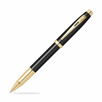 Sheaffer 100 Glossy Black Gold Trim Rollerball 3 Sheaffer 100 Glossy Black Gold Trim Rollerball