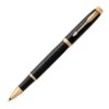 Parker IM Black Lacquer Gold Trim Rollerball