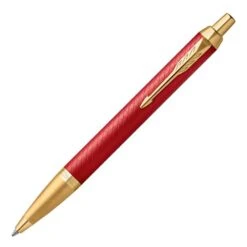 Parker IM Premium Red Gold Trim Ballpoint Pen