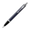 Parker IM Matte Blue Chrome Trim Ballpoint Pen -The Write Shop immattebluebp