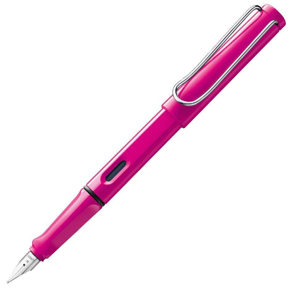 Lamy Safari Pink Fine Fountain Pen 3 Lamy Safari Pink Fine Fountain Pen