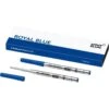 Montblanc Royal Blue Ballpoint Pen Twin Pack Refill- Medium Nib