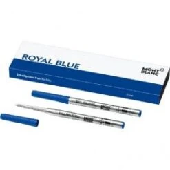 Montblanc Royal Blue Ballpoint Pen Twin Pack Refill- Fine Nib