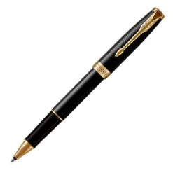 Parker Sonnet Black Lacquer Gold Trim Rollerball