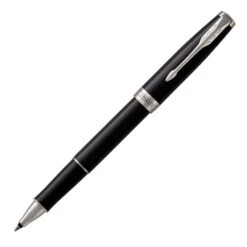 Parker Sonnet Black Lacquer Chrome Trim Rollerball
