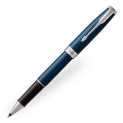 Parker Sonnet Blue Lacquer Chrome Trim Rollerball